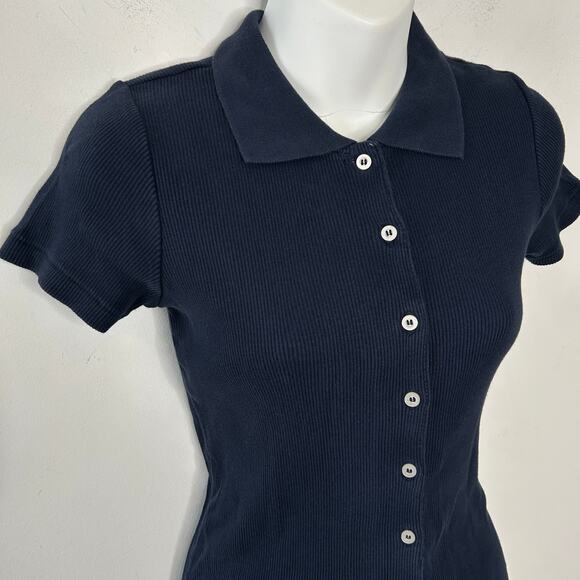 BRANDY MELVILLE Caroline Dress Preppy Ivy Cotton Nautical Sloanie Plazacore Chic - Picture 3 of 8